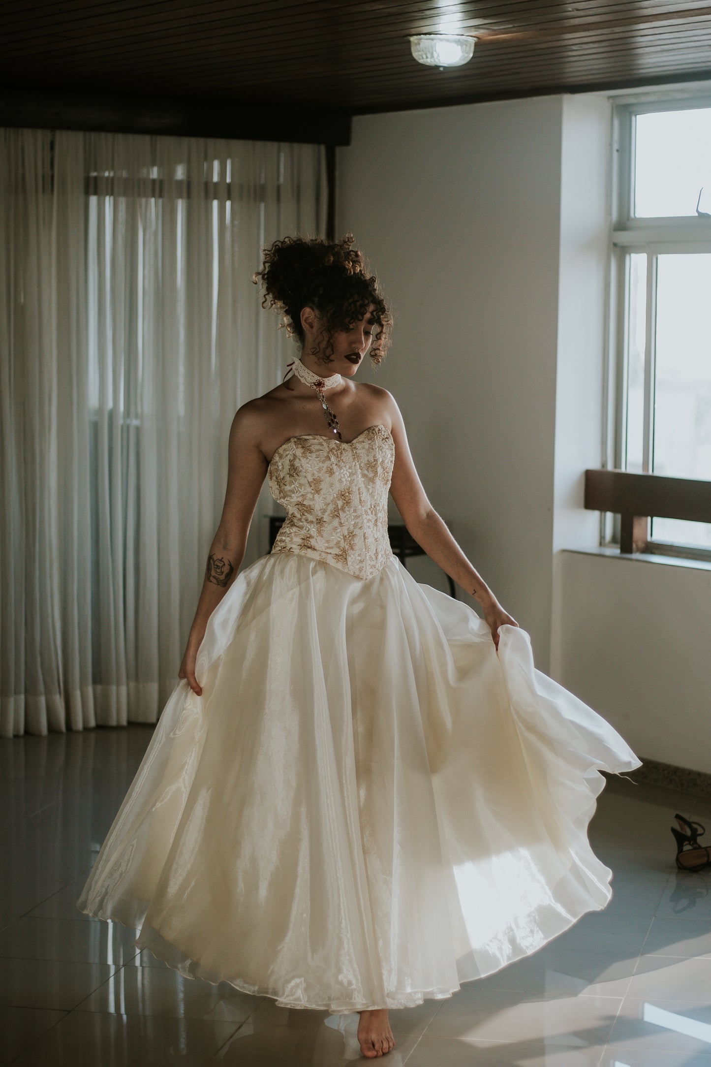 Vestido Véu de Alvorada