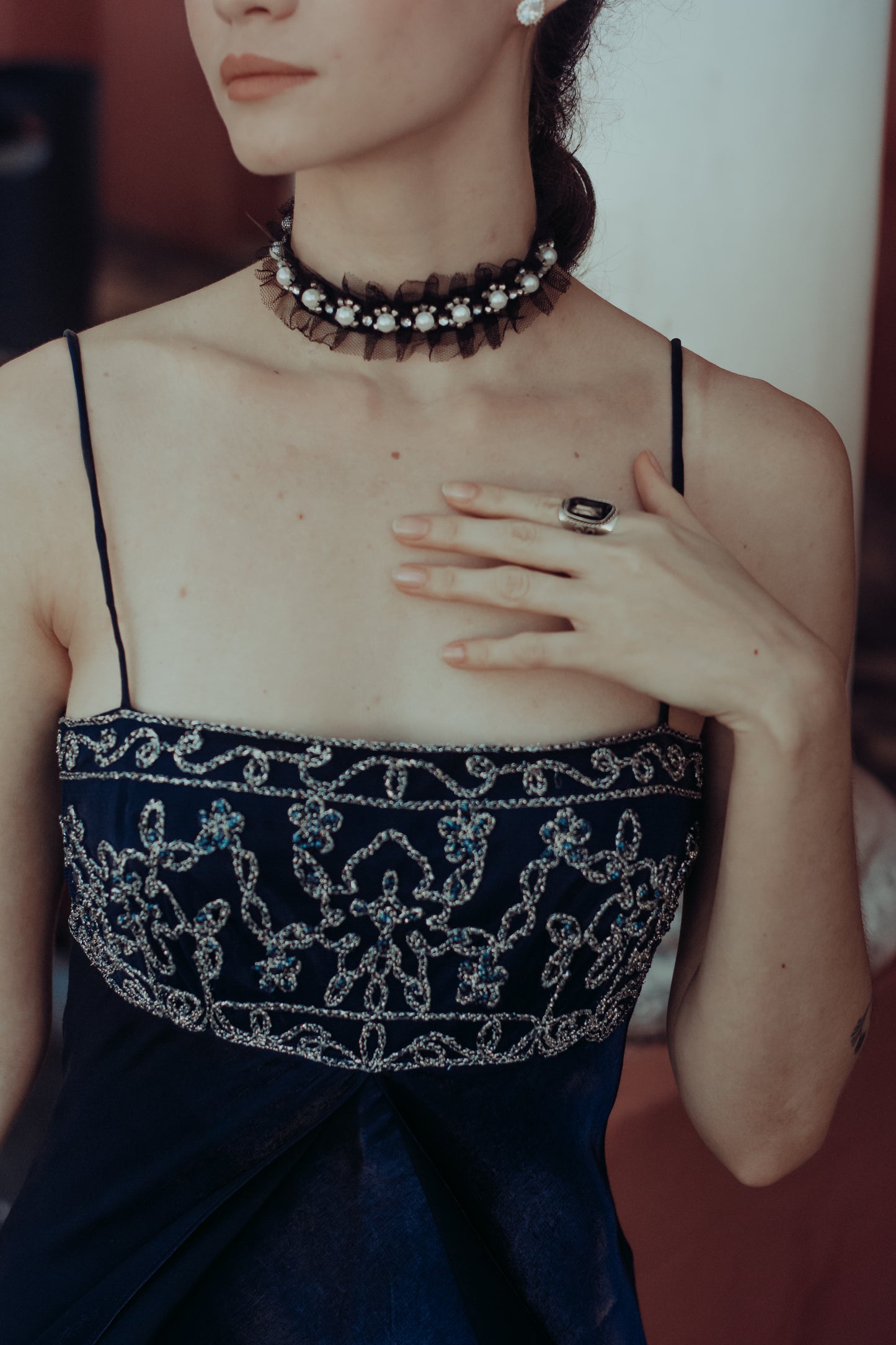 Vestido Maré Noturna