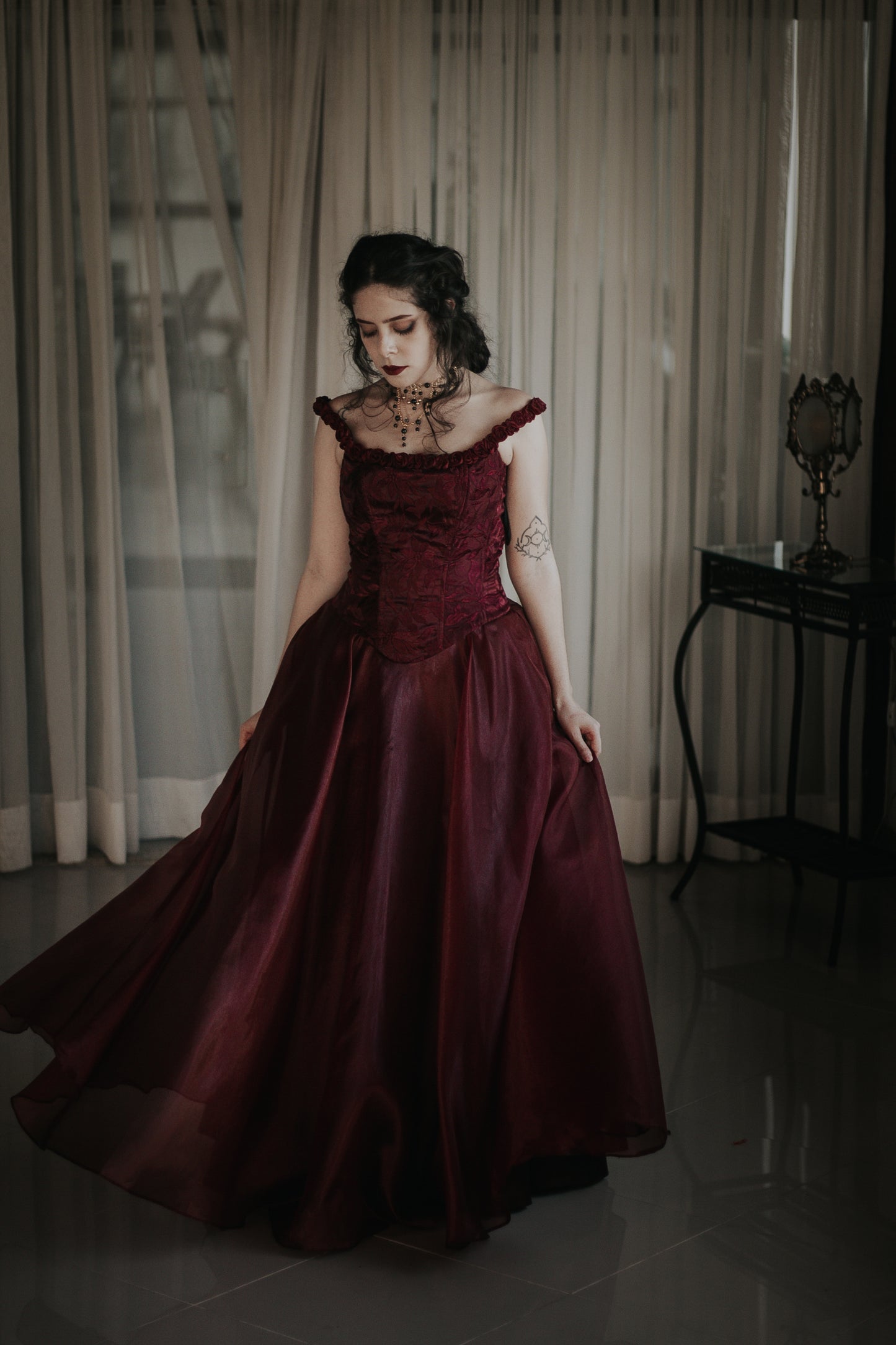 Vestido Nocturna Rubra