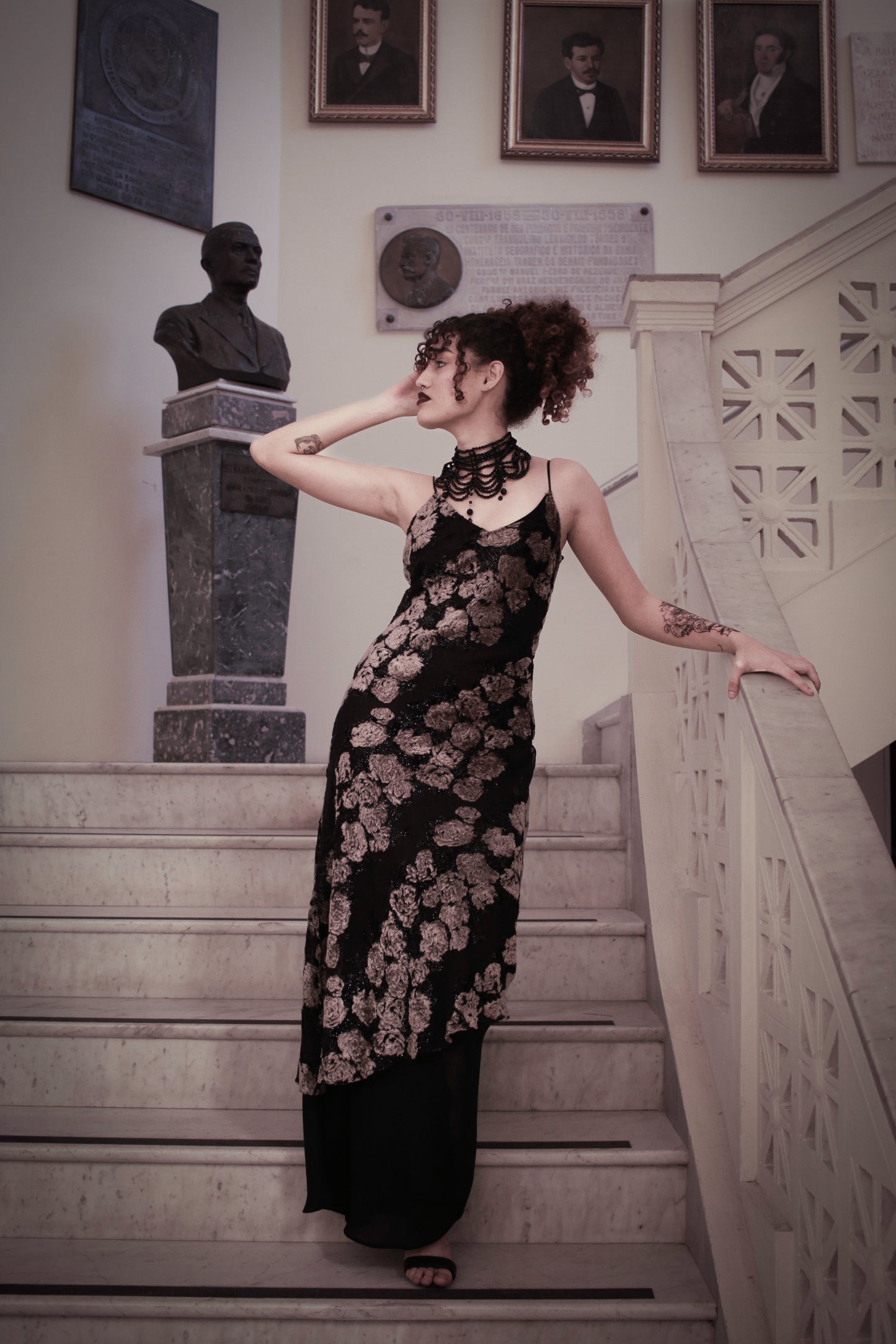 Vestido Tulipas Negras
