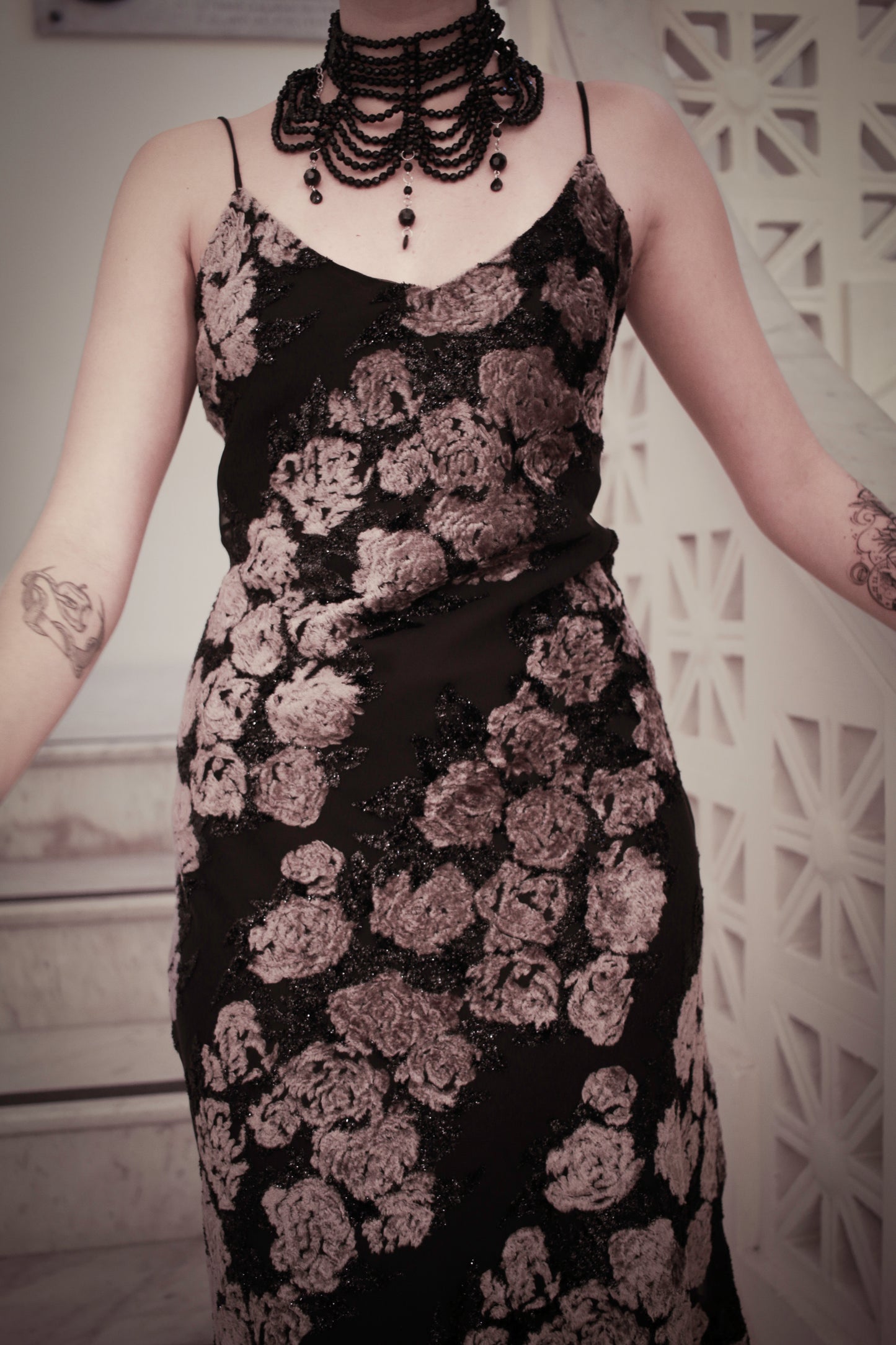 Vestido Tulipas Negras