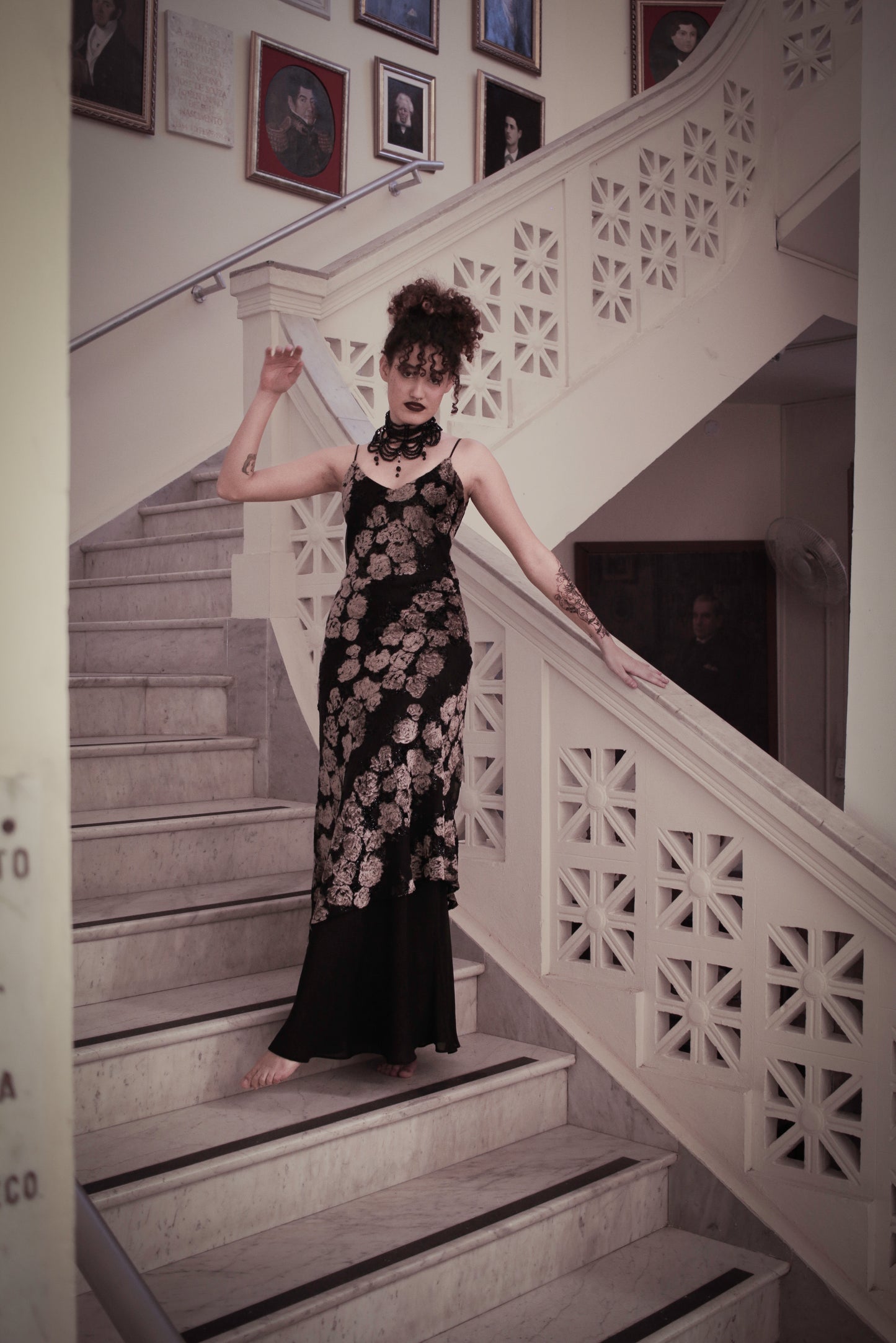 Vestido Tulipas Negras