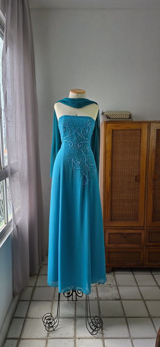 Vestido Celeste
