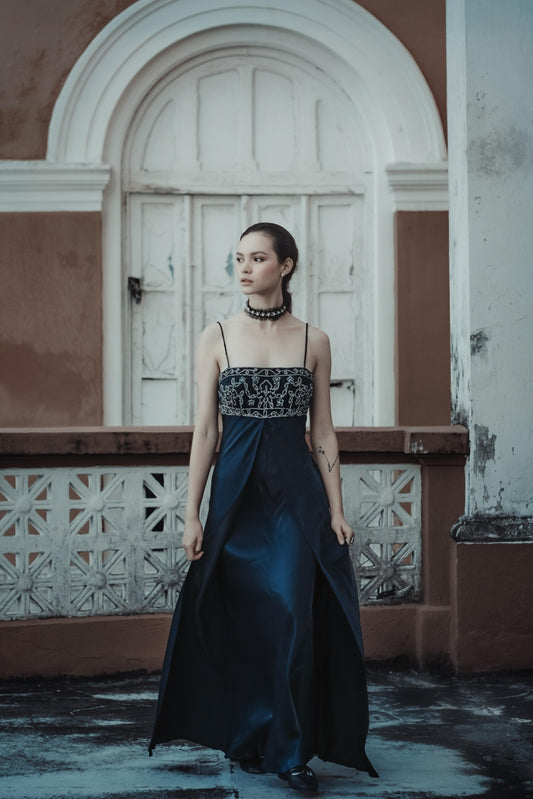 Vestido Maré Noturna
