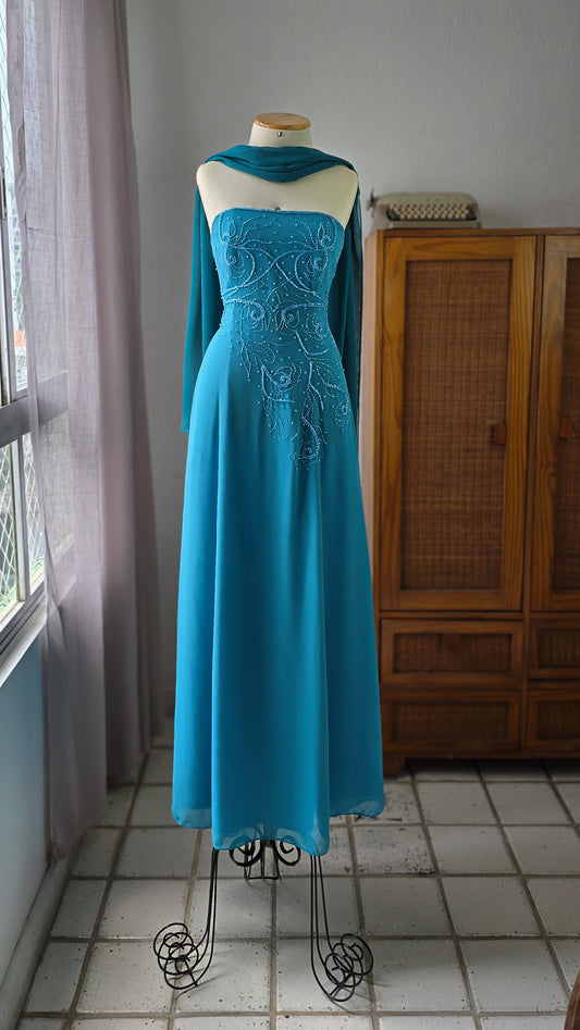 Vestido Celeste
